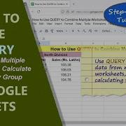 Google Sheets QUERY Function Combine Multiple Worksheets Example Spreadsheet Tutorial