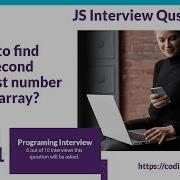 Find The Second Largest Number Of An Array JS Interview Questions