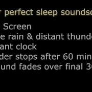 2 Hours Sleep Sound Rain Thunder Ticking Clock Black Screen