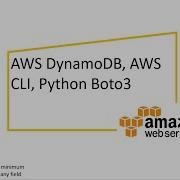 AWS Dynamodb Python Boto3