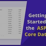 Getting Started With The ASP NET Core Grid Control