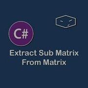 Extract Sub Matrix From Matrix In C