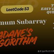 LeetCode 53 Maximum Subarray Kadane S Algorithm Coding Interview Question DSA Hindi Dsa