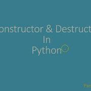 Constructor Destructor