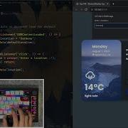 ASMR Programming Minimal Weather App Adding Backend No Talking