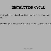 EE 309 Module 2 2 Instruction Cycle Machine Cycle And T State Of 8085