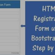 How To Create A HTML Registration Form Using Bootstrap