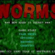 Worms 1995 Sega Mega Drive Intro