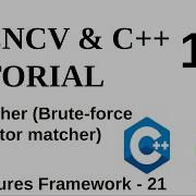 OPENCV C TUTORIALS 190 BFMatcher Brute Force Descriptor Matcher