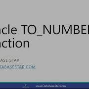 Oracle TO NUMBER Function