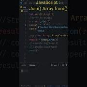 JavaScript Convert Array To String Using Join And Array From Shorts Youtubeshorts Javascript