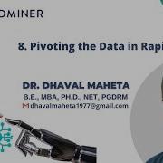8 Поворот данных в Rapidminer Доктор Дхавал Махета
