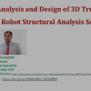 Analysis And Design Of 3D Truss Using Robot Structural Analysis Software