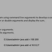 Command Line Arguments In Java