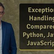 Exception Handling Compared Python Java JavaScript