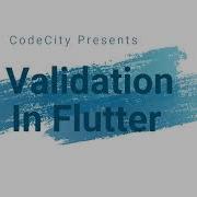 Flutter Form Validation In English
