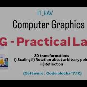 CG Practical 6 2D Transformations I Scaling Ii Rotation Iii Reflection