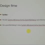 OpenFileDialog C