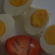 BOILED EGG USING EGG TIMER