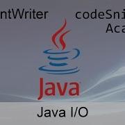 Java I O 02 The PrintWriter Class Writing To A File