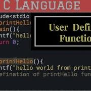 User Defined Functions In C