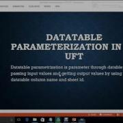 UFT Datatable Parametrization