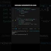 Master Variable Arguments Varargs In Java Simplify Your Methods Javaprogramming Code