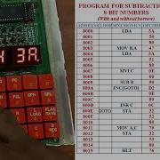 8085 Microprocessor Lab 2 Subtraction Of 8 Bit Number