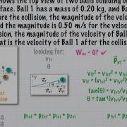 Two Dimensional Collision Example Problem