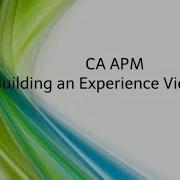 CA APM Building An Experience View Card