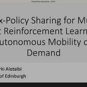 Max Policy Sharing For Multi Agent Reinforcement Learning In Autonomous Mobility On Demand