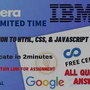 Introduction To Web Development With HTML CSS JavaScript Week1 4 All Quiz Answers Coursera Quiz