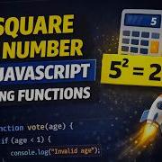 JavaScript Function To Find Square Of A Number Beginner Tutorial