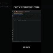 Python Program To Print Multiplication Table Learn Python Easily