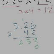Mr Mesloh 5th Grade Math Standard Algorithm Multiplication With Decimals