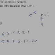 Binomial Theorem Finding A Specific Term Example 1