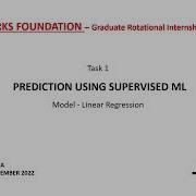 Prediction Using Supervised Machine Learning The Sparks Foundation