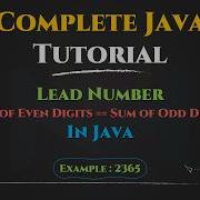 Lead Number In Java Explained Step By Step Master In Looping In Java