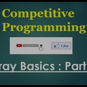 Basics Of Array For Competitive Programming Part 1