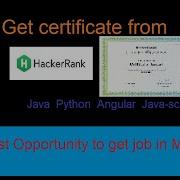 Get Certificate From Hacker Rank Java Python Java Script Angular