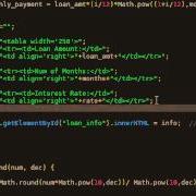 Javascript Loan Calculator Part 6 Displaying Loan Info