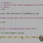 Tutorial 7 PHP Arrays Part 2 2