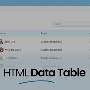 Pure JavaScript HTML DataTable