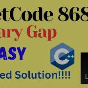 LeetCode 868 Binary Gap EASY C JAVA Detailed Solution