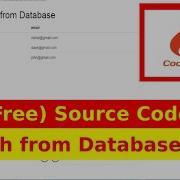 Fetch Data From Database Codeigniter Source Code