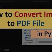 How To Convert Image To PDF File In Python