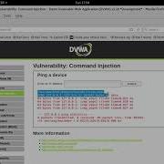 DVWA Command Injection Low Medium High