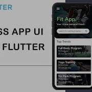 Flutter Workout Application UI Speed Code