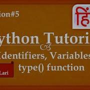 Identifiers Variables And Type Function In Python In Hindi Python Tutorial In Hindi 5