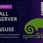 Install Microsoft SQL Server On OpenSUSE Azure Data Studio Remote Connect Windows Sql Linux